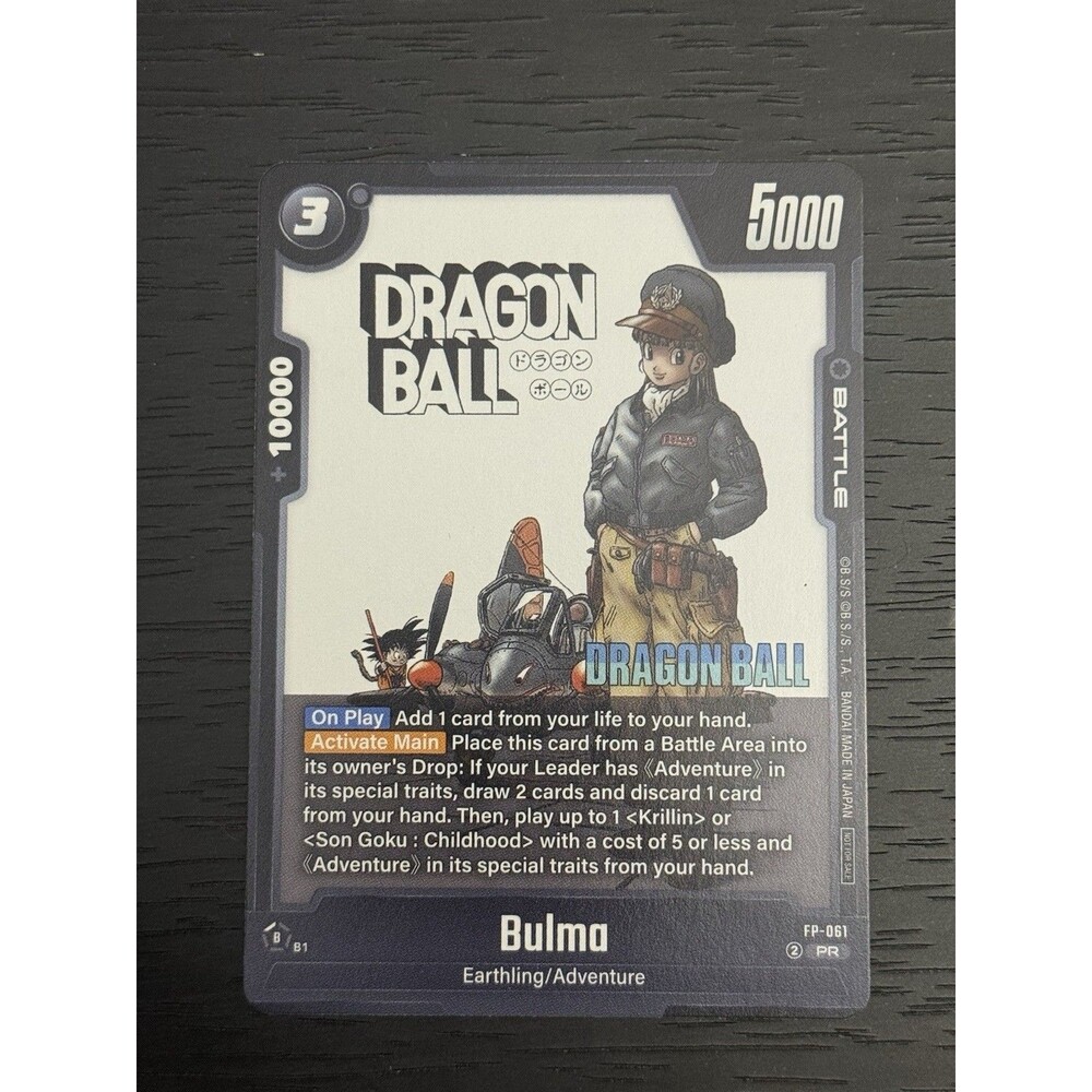 Bulma FP-061 - Dragon Ball Fusion World - Tournament Manga Pack NM PROMO